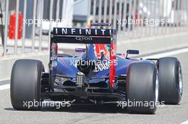 Sebastian Vettel (GER) Red Bull Racing RB10 rear wing and rear diffuser detail. 20.02.2014. Formula One Testing, Bahrain Test One, Day Two, Sakhir, Bahrain.