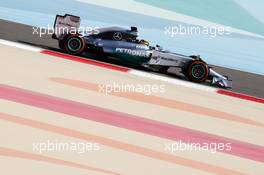 Lewis Hamilton (GBR) Mercedes AMG F1 W05. 19.02.2014. Formula One Testing, Bahrain Test One, Day One, Sakhir, Bahrain.