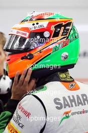 Sergio Perez (MEX) Sahara Force India F1. 21.02.2014. Formula One Testing, Bahrain Test One, Day Three, Sakhir, Bahrain.