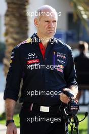 Adrian Newey (GBR) Red Bull Racing Chief Technical Officer. 20.02.2014. Formula One Testing, Bahrain Test One, Day Two, Sakhir, Bahrain.