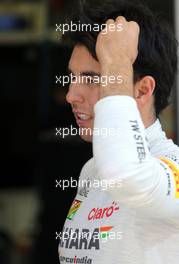 Sergio Perez (MEX), Sahara Force India  22.02.2014. Formula One Testing, Bahrain Test One, Day Four, Sakhir, Bahrain.