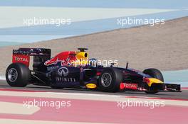 Sebastian Vettel (GER) Red Bull Racing RB10. 19.02.2014. Formula One Testing, Bahrain Test One, Day One, Sakhir, Bahrain.