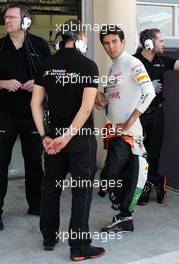 Sergio Perez (MEX), Sahara Force India  22.02.2014. Formula One Testing, Bahrain Test One, Day Four, Sakhir, Bahrain.