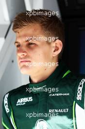 Marcus Ericsson (SWE) Caterham. 20.02.2014. Formula One Testing, Bahrain Test One, Day Two, Sakhir, Bahrain.