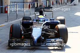 Felipe Massa (BRA) Williams FW36. 19.02.2014. Formula One Testing, Bahrain Test One, Day One, Sakhir, Bahrain.