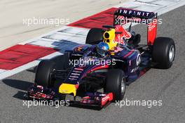 Sebastian Vettel (GER) Red Bull Racing RB10. 19.02.2014. Formula One Testing, Bahrain Test One, Day One, Sakhir, Bahrain.