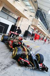 The Lotus F1 E22. 20.02.2014. Formula One Testing, Bahrain Test One, Day Two, Sakhir, Bahrain.