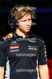 Antti Kontsas (FIN) Personal Trainer of Sebastian Vettel (GER) Red Bull Racing. 19.02.2014. Formula One Testing, Bahrain Test One, Day One, Sakhir, Bahrain.