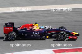 Sebastian Vettel (GER) Red Bull Racing RB10. 20.02.2014. Formula One Testing, Bahrain Test One, Day Two, Sakhir, Bahrain.