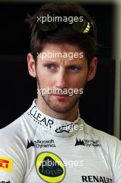 Romain Grosjean (FRA) Lotus F1 Team. 19.02.2014. Formula One Testing, Bahrain Test One, Day One, Sakhir, Bahrain.