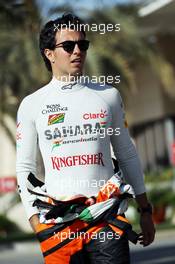 Sergio Perez (MEX) Sahara Force India F1. 20.02.2014. Formula One Testing, Bahrain Test One, Day Two, Sakhir, Bahrain.