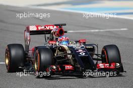 Romain Grosjean (FRA) Lotus F1 E22. 20.02.2014. Formula One Testing, Bahrain Test One, Day Two, Sakhir, Bahrain.