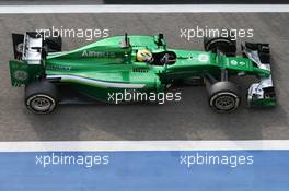 Marcus Ericsson (SWE) Caterham CT05. 28.02.2014. Formula One Testing, Bahrain Test Two, Day Two, Sakhir, Bahrain.