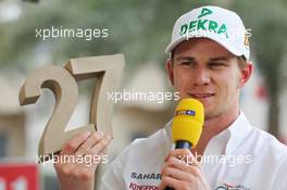 Nico Hulkenberg (GER) Sahara Force India F1. 28.02.2014. Formula One Testing, Bahrain Test Two, Day Two, Sakhir, Bahrain.