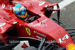 Fernando Alonso (ESP) Ferrari F14-T. 28.02.2014. Formula One Testing, Bahrain Test Two, Day Two, Sakhir, Bahrain.