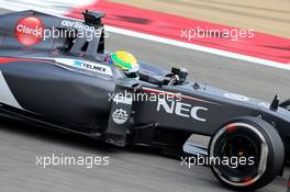 Esteban Gutierrez (MEX), Sauber F1 Team  28.02.2014. Formula One Testing, Bahrain Test Two, Day Two, Sakhir, Bahrain.