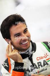 Sergio Perez (MEX) Sahara Force India F1. 28.02.2014. Formula One Testing, Bahrain Test Two, Day Two, Sakhir, Bahrain.