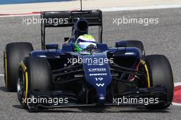 Felipe Massa (BRA) Williams FW36. 28.02.2014. Formula One Testing, Bahrain Test Two, Day Two, Sakhir, Bahrain.