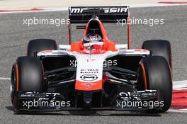 Jules Bianchi (FRA) Marussia F1 Team MR03. 28.02.2014. Formula One Testing, Bahrain Test Two, Day Two, Sakhir, Bahrain.