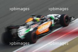 Sergio Perez (MEX) Sahara Force India F1 VJM07. 28.02.2014. Formula One Testing, Bahrain Test Two, Day Two, Sakhir, Bahrain.