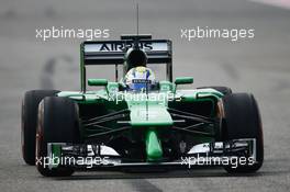 Marcus Ericsson (SWE) Caterham CT05. 28.02.2014. Formula One Testing, Bahrain Test Two, Day Two, Sakhir, Bahrain.