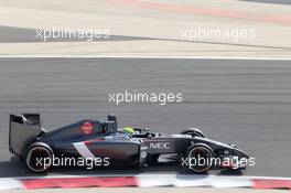 Esteban Gutierrez (MEX), Sauber F1 Team  28.02.2014. Formula One Testing, Bahrain Test Two, Day Two, Sakhir, Bahrain.