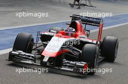 Jules Bianchi (FRA) Marussia F1 Team MR03. 28.02.2014. Formula One Testing, Bahrain Test Two, Day Two, Sakhir, Bahrain.