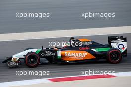 Sergio Perez (MEX), Sahara Force India  28.02.2014. Formula One Testing, Bahrain Test Two, Day Two, Sakhir, Bahrain.