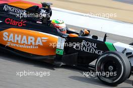 Sergio Perez (MEX), Sahara Force India  28.02.2014. Formula One Testing, Bahrain Test Two, Day Two, Sakhir, Bahrain.