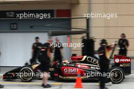 Pastor Maldonado (VEN), Lotus F1 Team  28.02.2014. Formula One Testing, Bahrain Test Two, Day Two, Sakhir, Bahrain.