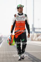 Sergio Perez (MEX) Sahara Force India F1. 28.02.2014. Formula One Testing, Bahrain Test Two, Day Two, Sakhir, Bahrain.