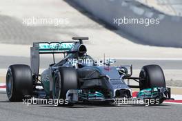 Nico Rosberg (GER) Mercedes AMG F1 W05. 01.03.2014. Formula One Testing, Bahrain Test Two, Day Three, Sakhir, Bahrain.