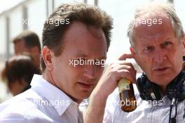 (L to R): Christian Horner (GBR) Red Bull Racing Team Principal with Dr Helmut Marko (AUT) Red Bull Motorsport Consultant. 01.03.2014. Formula One Testing, Bahrain Test Two, Day Three, Sakhir, Bahrain.