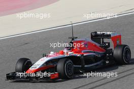 Jules Bianchi (FRA) Marussia F1 Team MR03. 01.03.2014. Formula One Testing, Bahrain Test Two, Day Three, Sakhir, Bahrain.