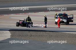 Fernando Alonso (ESP), Scuderia Ferrari stops on track 02.03.2014. Formula One Testing, Bahrain Test Two, Day Four, Sakhir, Bahrain.