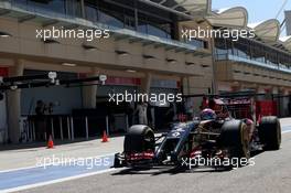Romain Grosjean (FRA), Lotus F1 Team  02.03.2014. Formula One Testing, Bahrain Test Two, Day Four, Sakhir, Bahrain.