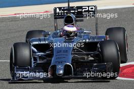 Jenson Button (GBR) McLaren MP4-29. 02.03.2014. Formula One Testing, Bahrain Test Two, Day Four, Sakhir, Bahrain.