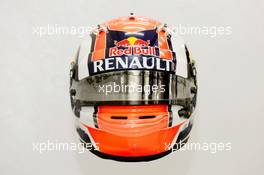 The helmet of Daniil Kvyat (RUS) Scuderia Toro Rosso. 02.03.2014. Formula One Testing, Bahrain Test Two, Day Four, Sakhir, Bahrain.