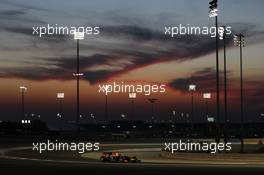 Sebastian Vettel (GER) Red Bull Racing RB10 running under the lights at night time. 02.03.2014. Formula One Testing, Bahrain Test Two, Day Four, Sakhir, Bahrain.