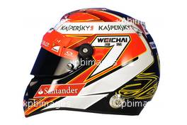 The helmet of Kimi Raikkonen (FIN) Ferrari. 02.03.2014. Formula One Testing, Bahrain Test Two, Day Four, Sakhir, Bahrain.
