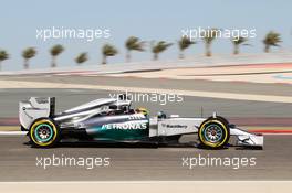 Lewis Hamilton (GBR) Mercedes AMG F1 W05. 02.03.2014. Formula One Testing, Bahrain Test Two, Day Four, Sakhir, Bahrain.