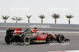 Pastor Maldonado (VEN) Lotus F1 E21. 27.02.2014. Formula One Testing, Bahrain Test Two, Day One, Sakhir, Bahrain.