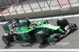 Kamui Kobayashi (JPN) Caterham CT05. 27.02.2014. Formula One Testing, Bahrain Test Two, Day One, Sakhir, Bahrain.
