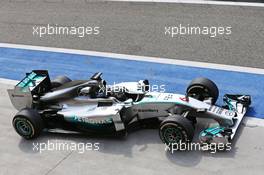 Nico Rosberg (GER) Mercedes AMG F1 W05. 27.02.2014. Formula One Testing, Bahrain Test Two, Day One, Sakhir, Bahrain.