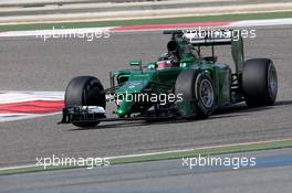 Kamui Kobayashi (JPN), Caterham F1 Team  27.02.2014. Formula One Testing, Bahrain Test Two, Day One, Sakhir, Bahrain.