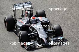 Adrian Sutil (GER) Sauber C33. 27.02.2014. Formula One Testing, Bahrain Test Two, Day One, Sakhir, Bahrain.