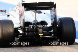 Kevin Magnussen (DEN) McLaren MP4-29 rear wing and rear diffuser detail. 27.02.2014. Formula One Testing, Bahrain Test Two, Day One, Sakhir, Bahrain.