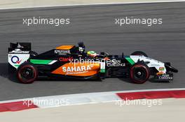 Sergio Perez (MEX) Sahara Force India F1 VJM07. 27.02.2014. Formula One Testing, Bahrain Test Two, Day One, Sakhir, Bahrain.