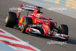 Kimi Raikkonen (FIN), Scuderia Ferrari  27.02.2014. Formula One Testing, Bahrain Test Two, Day One, Sakhir, Bahrain.