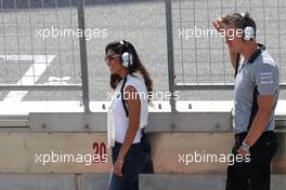 Nicole Scherzinger (USA) Singer and girlfriend of Lewis Hamilton (GBR) Mercedes AMG F1 09.04.2014. Formula One Testing, Bahrain Test, Day Two, Sakhir, Bahrain.